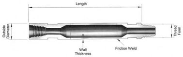 Mayhew verlegt Durchmesser der Bohrstange-114.3mm mit Reibung geschweißten Werkzeug-Gelenken für Drehbohrung